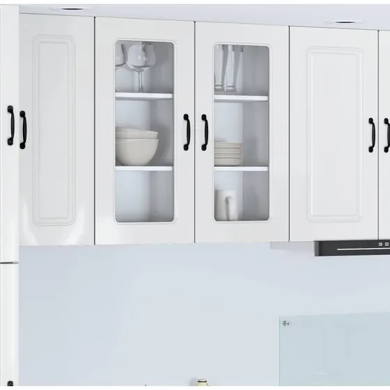 vidaXL Køkkenskab Kalmar Høj gloss hvid 40 x 31 x 80 cm