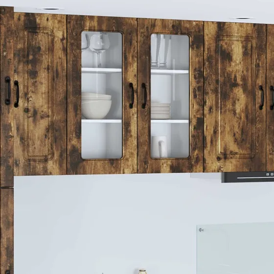 vidaXL Køkkenskab Kalmar Røget Eg 40 x 31 x 80 cm Konstrueret Træ