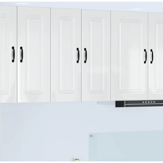vidaXL Køkkenskab Kalmar Høj gloss hvid 30x31x80 cm