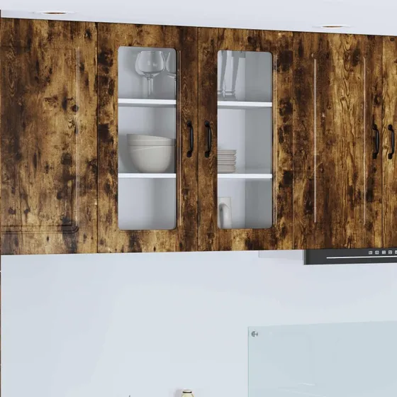 vidaXL Køkkenskab Kalmar Røget Eg 80x31x80 cm Konstrueret Træ