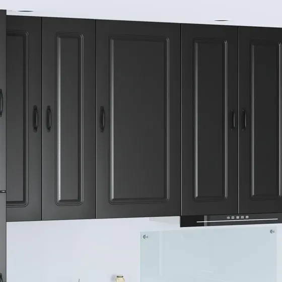 vidaXL Køkkenskab Kalmar Sort 50x31x100 cm Konstrueret Træ