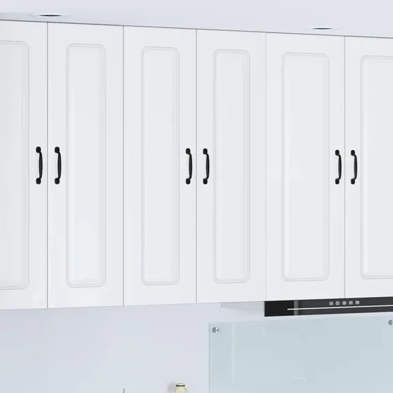 vidaXL Køkkenskab Kalmar Høj gloss hvid 60 x 31 x 100 cm