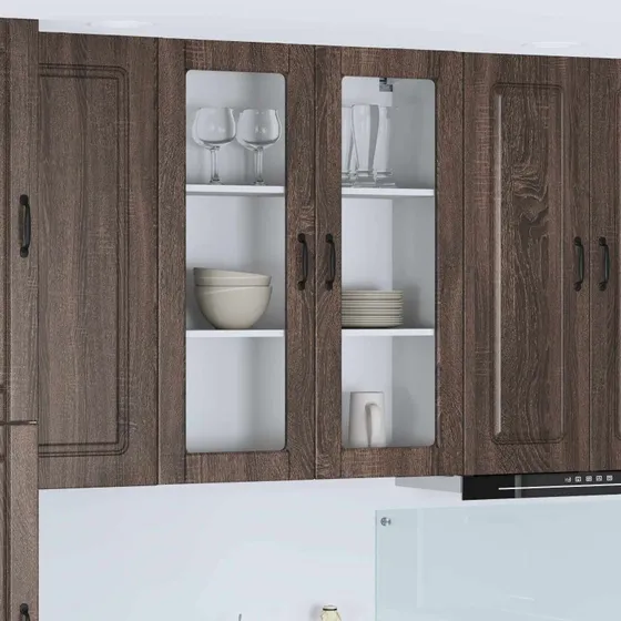 vidaXL Køkkenskab Kalmar Brun 80 x 31 x 100 cm Konstrueret Træ