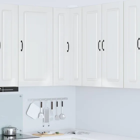 vidaXL Køkkenskab Kalmar Høj gloss hvid 57x57x100 cm