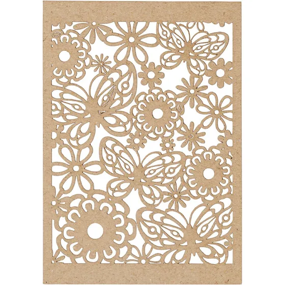 Blondekarton ark 10,5x15 cm 200 g natur, 10 stk.