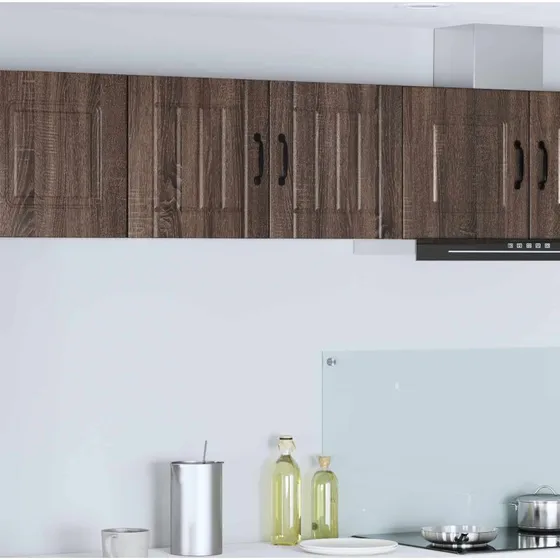 vidaXL Køkkenskab Lucca 2 stk Brunt Eg 40 x 31 x 40 cm Konstrueret Træ