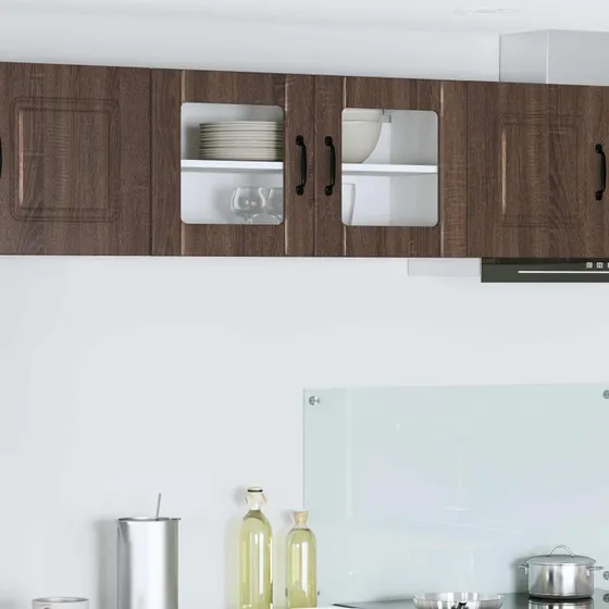 vidaXL Køkkenskab Lucca Brunt Eg 80x31x40 cm Konstrueret Træ