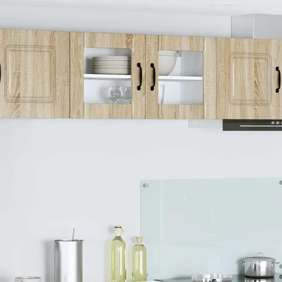 vidaXL Køkkenskab Lucca Sonoma-eg 80x31x40 cm Konstrueret træ