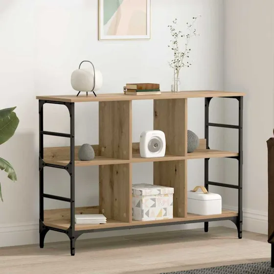 vidaXL Sideboard Artisan Egetræ 102 x 32 x 73,5 cm