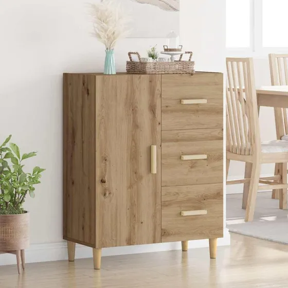 Artisan Eg Sidebord 34 x 69,5 x 90 cm, Konstrueret Træ