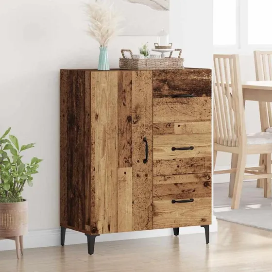 Gammelt Træ Sidebord 69,5 x 34 x 90 cm