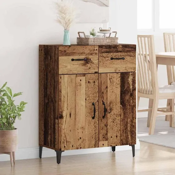 Gammelt Træ Sidebord 34 x 69,5 x 90 cm Konstrueret Træ