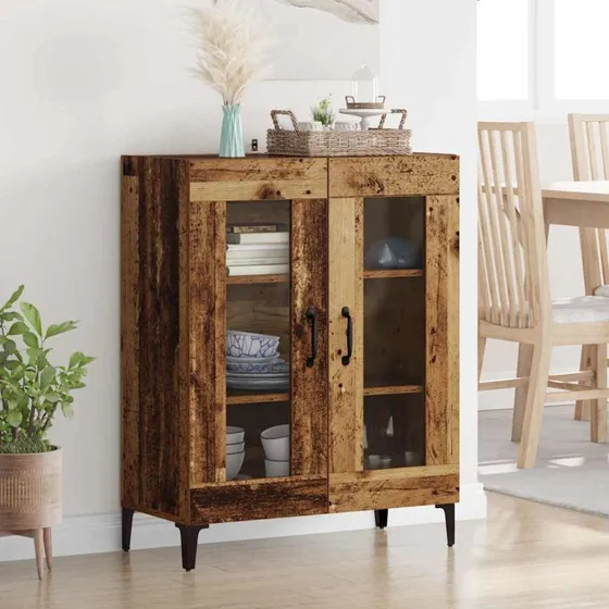 vidaXL Sideboard Gammelt Træ 69,5 x 34 x 90 cm