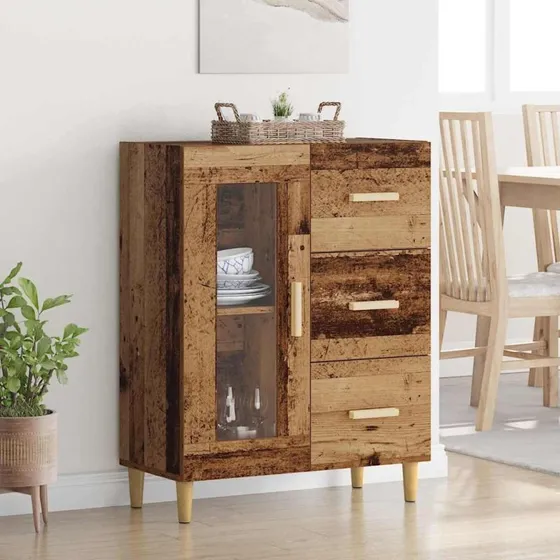 Gammelt Træ Sidebord 69,5 x 34 x 90 cm