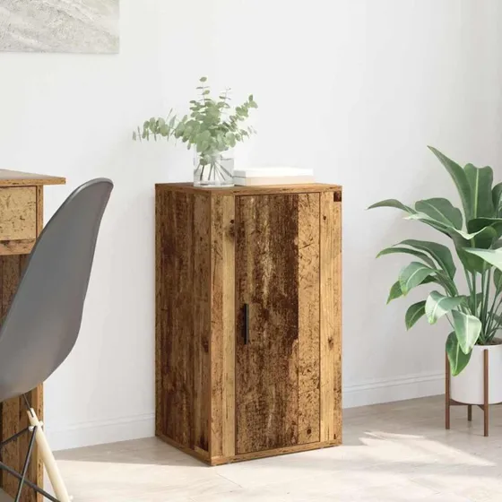Gammelt Træ Sidebord 40 x 33 x 70 cm Konstrueret Træ