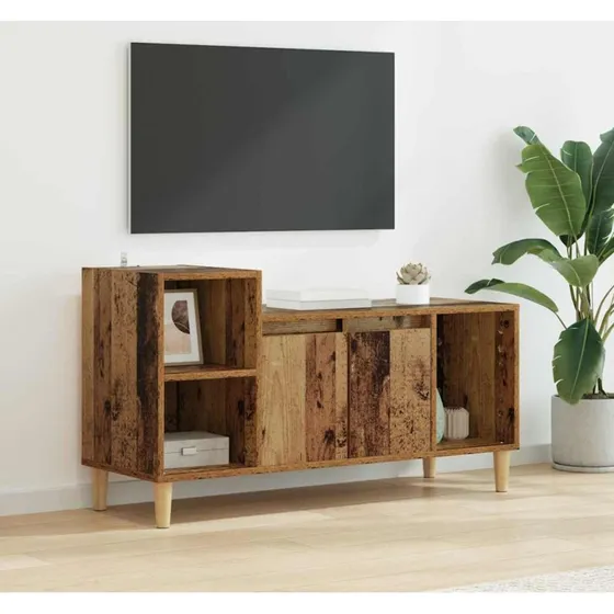 vidaXL TV-skab Gammelt Træ 100 x 35 x 55 cm