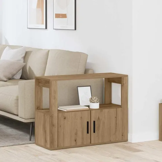 Artisan Eg Sidebord 80 x 30 x 60 cm Konstrueret Træ