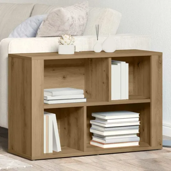vidaXL Sideboard Artisan Egetræ 80 x 30 x 53 cm