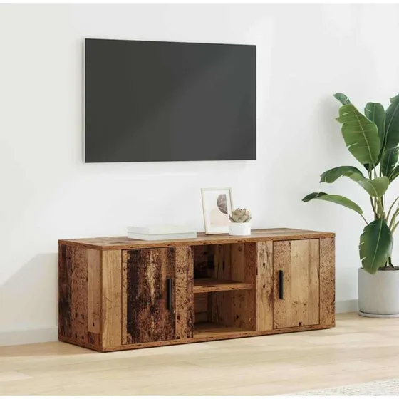 vidaXL TV-skab Gammelt træ 100 x 31,5 x 35 cm