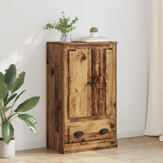 vidaXL Highboard Gammelt Træ 60x35,5x103,5 cm Konstrueret Træ