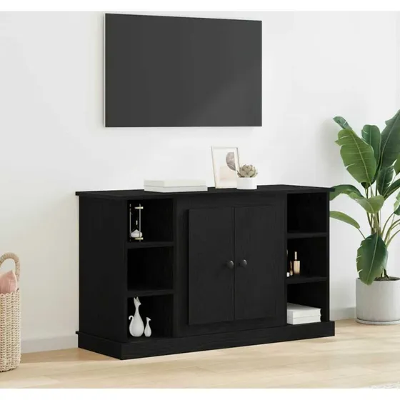 vidaXL Sideboard Sort 100 x 35,5 x 60 cm Konstrueret Træ
