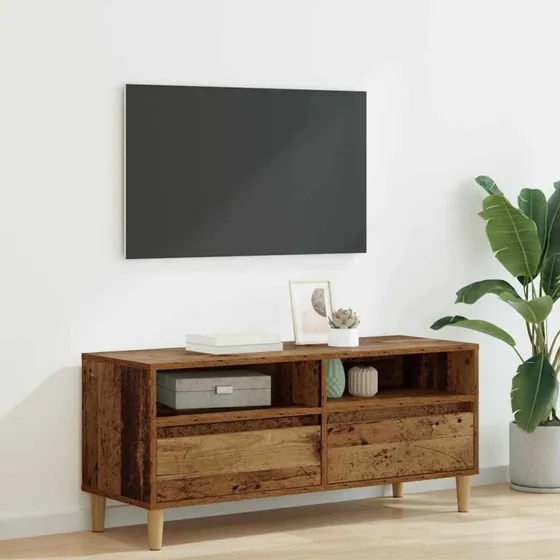 vidaXL TV-skab Gammelt træ 100 x 34,5 x 44,5 cm