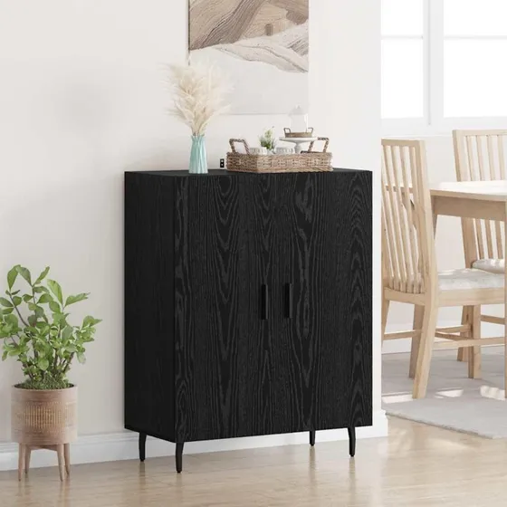 Sidebord Sort eg 69,5 x 34 x 90 cm Konstrueret træ