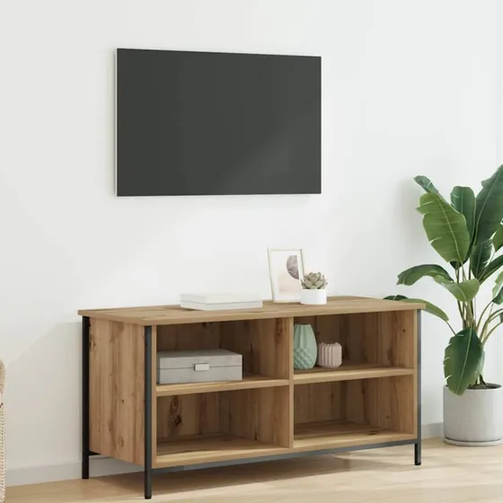vidaXL Artisan Egetræ TV-skab 100 x 40 x 50 cm