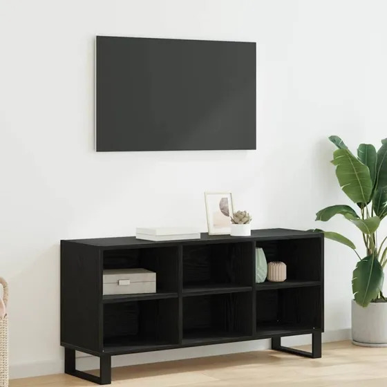 vidaXL TV-skab Sort 103,5 x 30 x 50 cm Konstrueret træ