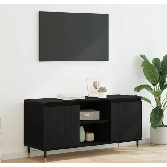 vidaXL TV-skab Sort 104 x 35 x 50 cm Konstrueret Træ