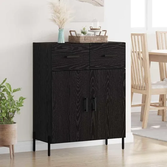 Eg Sidebord med skuffe, Sort, 69,5 x 34 x 90 cm