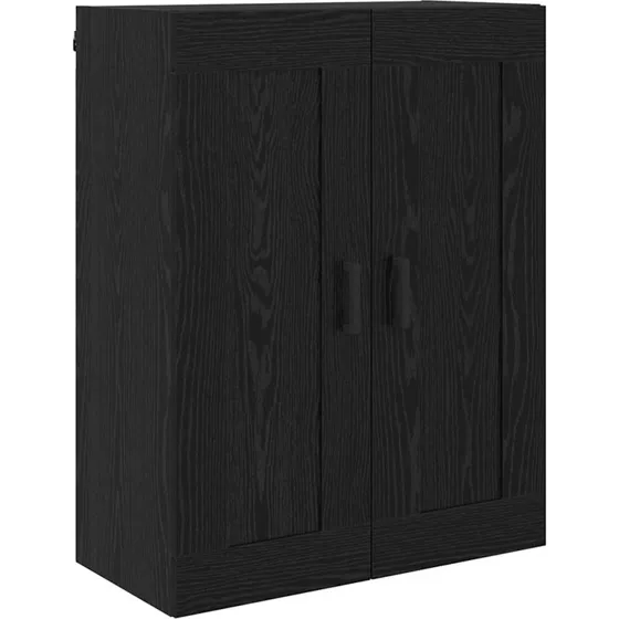 vidaXL Vægskab Sort 69,5 x 34 x 90 cm Konstrueret Træ