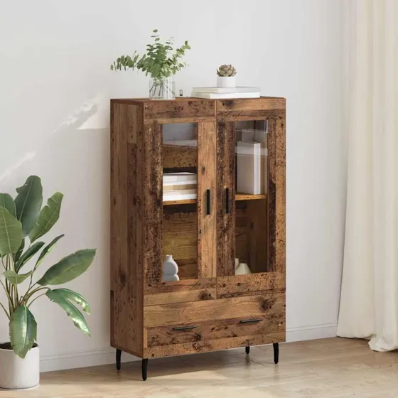 vidaXL Highboard Gammelt Træ 69,5 x 31 x 115 cm Konstrueret Træ