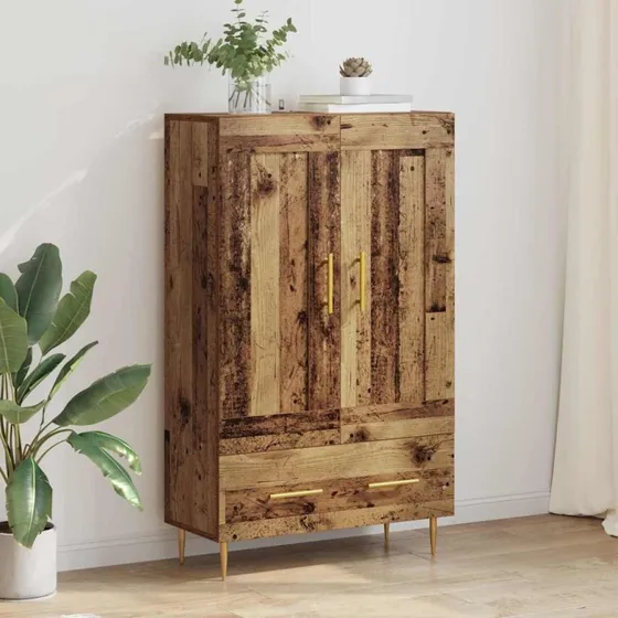 vidaXL Highboard Gammelt Træ 69,5 x 31 x 115 cm Konstrueret Træ