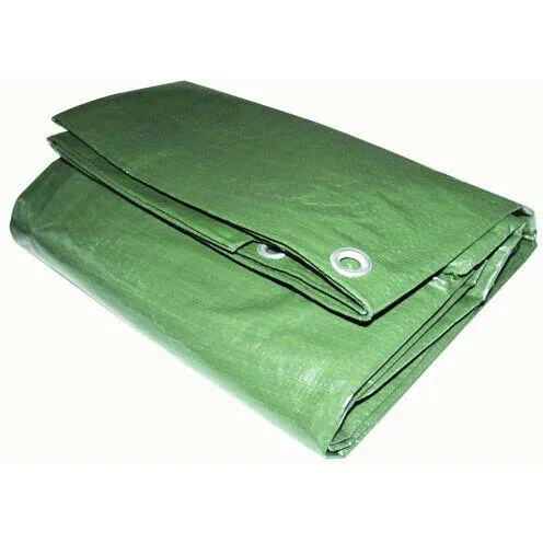 Presenning letvægt 4,0 x 6,0 m – grøn, 80 g/m²
