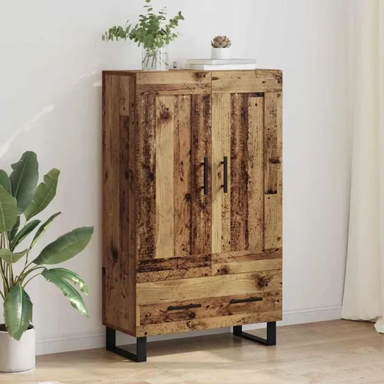 vidaXL Highboard Gammelt Træ 69,5 x 31 x 115 cm