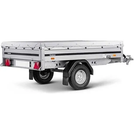 Brenderup flad presenning til 3251/3253, 1500×2580×75 mm - Grå