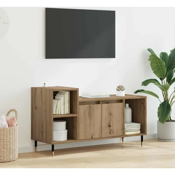vidaXL TV-skab Artisan Egetræ 100 x 35 x 55 cm