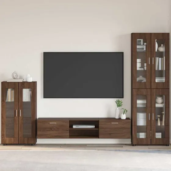 vidaXL Sideboard FLORIN Brun 55,5 x 29 x 100 cm Konstrueret træ