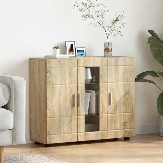 Sonoma-eg Sidebord 55,5 x 29 x 100 cm i konstrueret træ