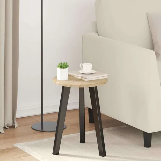 vidaXL Sonoma-eg Runde Bordplade 30 x 1,5 cm Konstrueret Træ