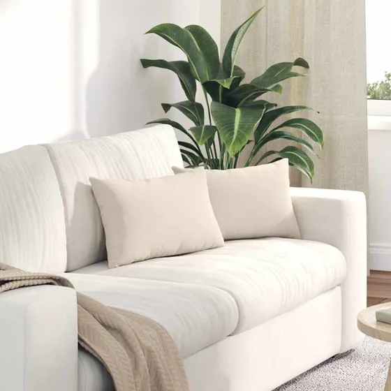 vidaXL Sofapuder 2 stk Beige 50 x 30 cm