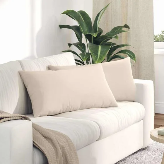 vidaXL Sofapuder 2 stk Beige 80 x 40 cm