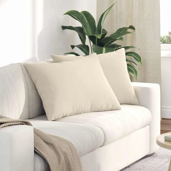 vidaXL Sofapuder 2 stk Beige 70 x 50 cm Stof