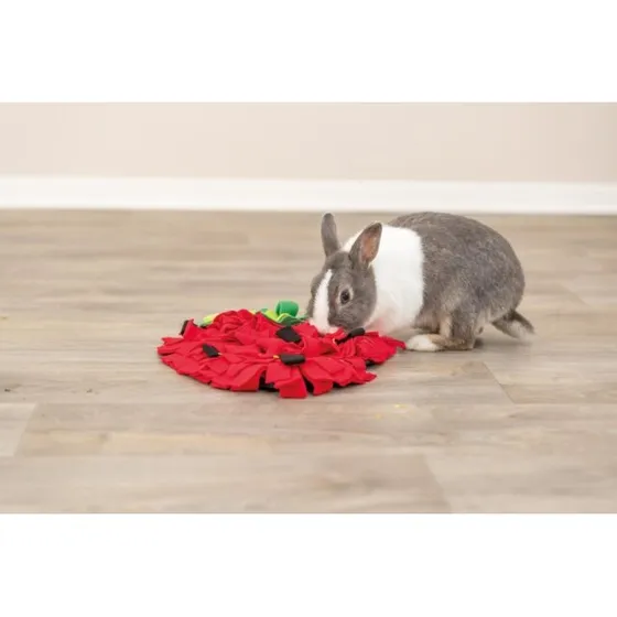 Trixie Jordbær Snusetæppe til gnaver 33x40 cm, rød