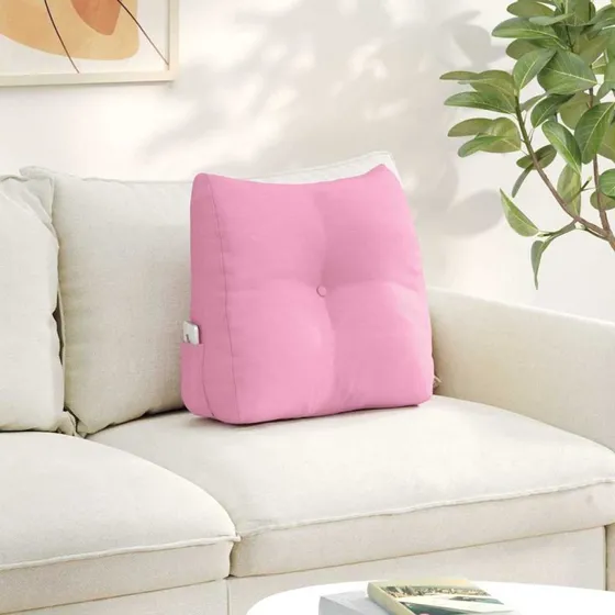 vidaXL Rygpude Lyserød 45 x 24 x 50 cm