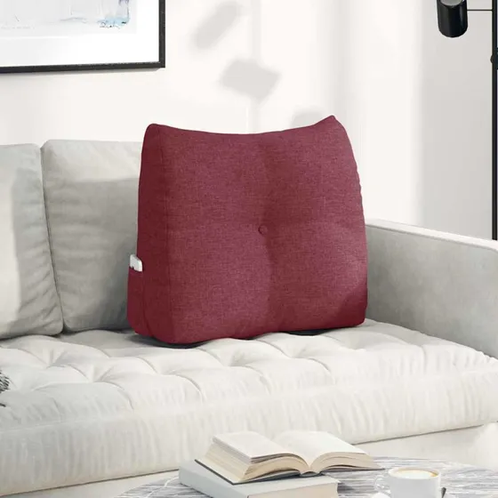 vidaXL Rygpude Vinrød 60 x 24 x 50 cm Stof