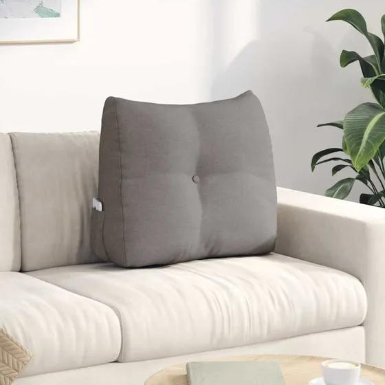 vidaXL Rygpude Gråbrun 60 x 24 x 50 cm