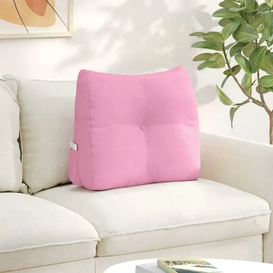 vidaXL Rygpude Lyserød 60 x 24 x 50 cm