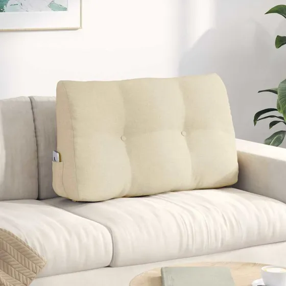 vidaXL Rygpude Creme 80 x 24 x 50 cm